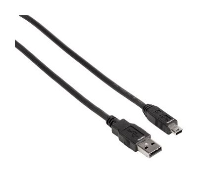 Hama 088480 0,48 Gbit/s Stecker USB A auf Mini-USB B 1,8 m  (Schwarz) f&uuml;r 14,99 Euro