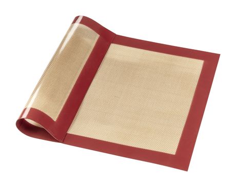 111470 Backmatte aus Silikon, eckig, 40 x 30 cm, Rot-Braun 