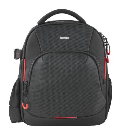 Hama 121345 Ohio 150 Kamera-Rucksack für Universal 220 x 100 x 240 mm  (Schwarz/Rot) f&uuml;r 55,49 Euro