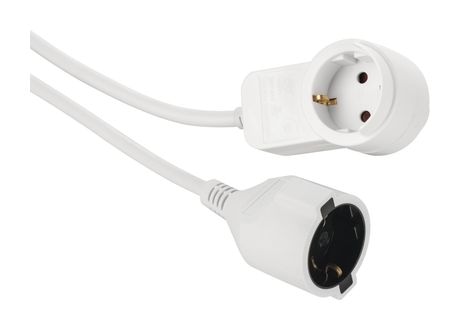 Hama 133801 Schutzkontakt-Verlängerungskabel Powerplug Zusatzsteckdose 2-fach 3 m  (Weiß) f&uuml;r 10,99 Euro