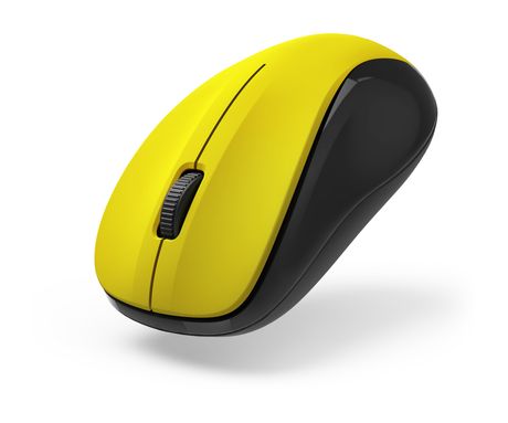 173023 MW-300 V2 1200 DPI Büro Maus Optisch  (Schwarz, Gelb) 