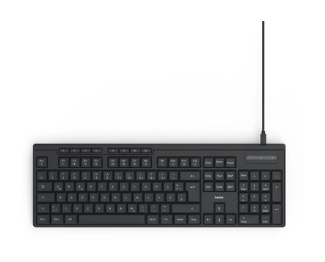 Hama 173052 CK-200 Heimbüro Tastatur USB  (Schwarz) f&uuml;r 12,99 Euro