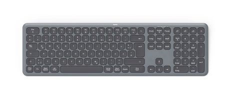 Hama 173063 WK-550 Heimbüro Tastatur RF Wireless + Bluetooth 2.4 GHz (Schwarz, Dunkles Grau) f&uuml;r 39,99 Euro