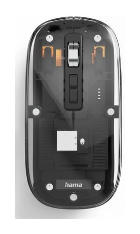 Hama 173094 WM-600 1600 DPI Büro Maus Optisch  (Transparent) f&uuml;r 29,99 Euro