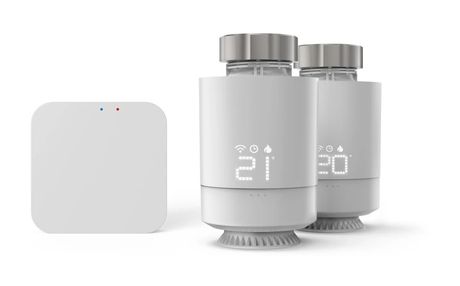 Hama 176662 smarte Heizungssteuerung 2x smartes Heizkörperthermostat + Zentrale WLAN  (Weiß) f&uuml;r 77,99 Euro