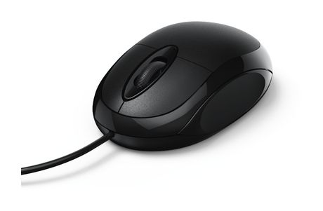 Hama 182600 MC-100 1000 DPI Büro Maus Optisch  (Schwarz) f&uuml;r 4,99 Euro
