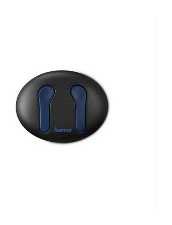 Hama 184169 Spirit Unchained In-Ear Bluetooth Kopfhörer Kabellos TWS 16 h Laufzeit  (Schwarz, Blau) f&uuml;r 44,99 Euro