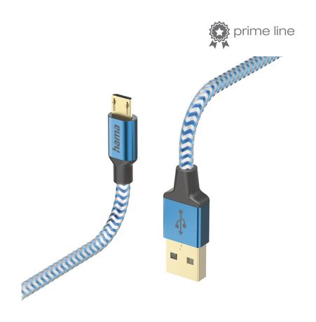 201555 Reflective 0,48 Gbit/s USB A auf Micro-USB B Männlich 1,5 m  (Blau) 