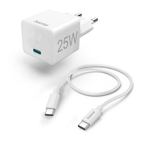 Hama 201624 25 W Ladegerät  (Weiß) f&uuml;r 24,99 Euro