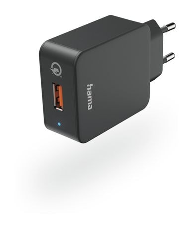 Hama 201641 Qualcomm Quick Charge 3.0 19,5 W Ladegerät  (Schwarz) f&uuml;r 14,99 Euro