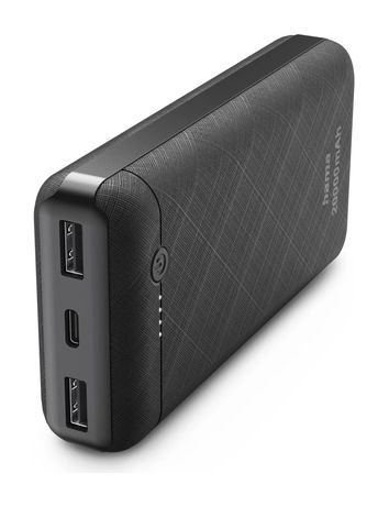 201754 20000 mAh Powerbank USB Typ-C  (Schwarz) 