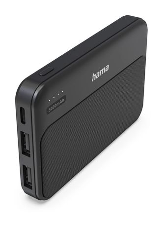 Hama 201769 Pocket 5 5000 mAh Powerbank USB Typ-C  (Anthrazit) f&uuml;r 12,99 Euro