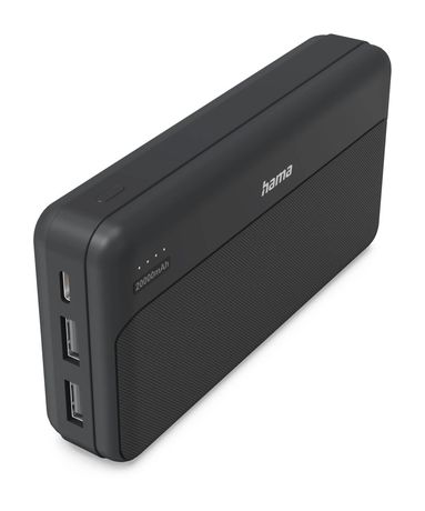 Hama 201774 Pocket 20 20000 mAh Powerbank USB Typ-C  (Anthrazit) f&uuml;r 19,99 Euro