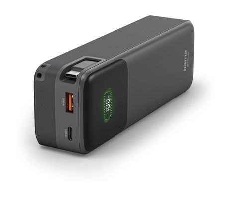201785 Roll Up 20 20000 mAh Powerbank USB Typ-C  (Anthrazit) 