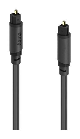 Hama 202016 Audio-Lichtleiter-Kabel Stecker Toslink auf Toslink 1,5 m  (Schwarz) f&uuml;r 12,49 Euro