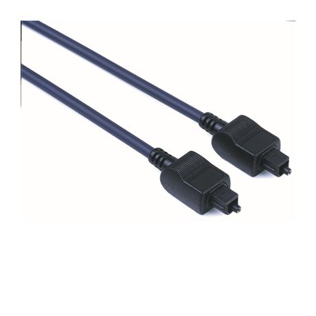 205131 Audio-Lichtleiter-Kabel Stecker Toslink auf Toslink 1,5 m  (Schwarz) 