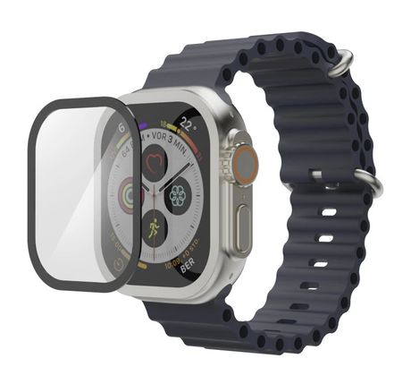 210969 Super Hybrid 49 mm Displayschutz Apple Watch Ultra 3 (Schwarz, Transparent) 