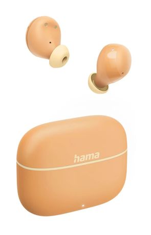 Hama 221763 Freedom Buddy II In-Ear Bluetooth Kopfhörer Kabellos TWS 4 h Laufzeit  (Orange) f&uuml;r 18,41 Euro