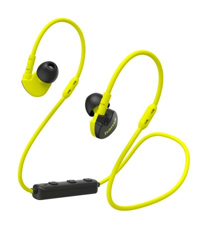 Hama 221776 Freedom Athletics III In-Ear Bluetooth Kopfhörer kabellos 6 h Laufzeit  (Schwarz, Gelb) f&uuml;r 22,99 Euro