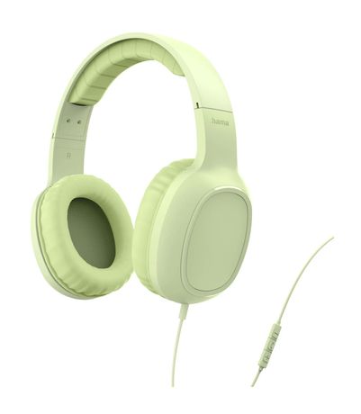 Hama 221816 Fun C Ohraufliegender Kopfhörer Kabelgebunden USB Typ-C  (Grün) f&uuml;r 19,99 Euro
