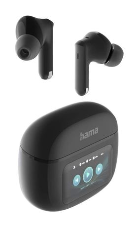 Hama 221820 Spirit Touch In-Ear Bluetooth Kopfhörer kabellos TWS 5 h Laufzeit  (Schwarz) f&uuml;r 44,49 Euro