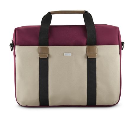 Hama 222059 Silvan Notebooktasche bis 35,8 cm (14.1 Zoll) (Beige/Rot) f&uuml;r 31,99 Euro