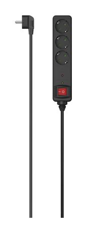 Hama 223151 Steckdosenleiste Überspannungsschutz Schalter 3-fach 1,4 m  (Schwarz) f&uuml;r 19,99 Euro