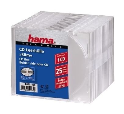 CD Slim Box, 25 pcs./pack 