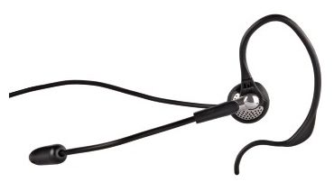 040619 Headset für schnurlose Telefone 2,5-mm-Klinke Kopfhörer Kabelgebunden (Schwarz, Silber) 