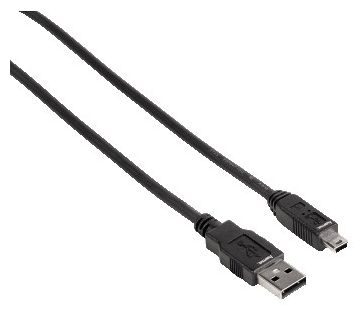 00074201 USB-2.0-Anschlusskabel A-Stecker - Mini-B-St. (B5 Pin) 1,8 m 