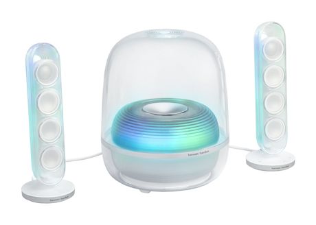 Harman/Kardon SoundSticks 5 190 W Bluetooth Lautsprecher  (Weiß) f&uuml;r 352,00 Euro