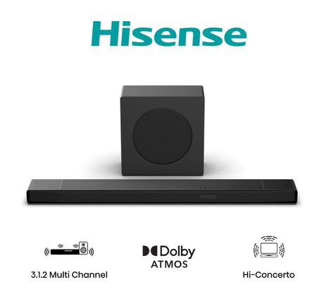 Hisense AX3120Q Soundbar 440 W 3.1.2 Kanäle  (Schwarz) f&uuml;r 239,99 Euro