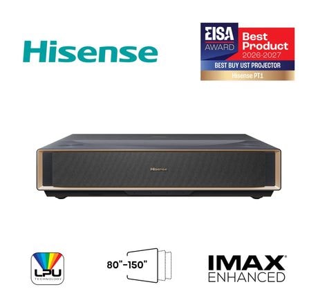Hisense PT1 UHD 4K (3840x2160) Laser Ultra-Short-Throw-Projektor  (Schwarz) f&uuml;r 1.510,00 Euro