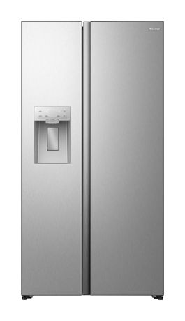 Hisense RS5P528STIE Side-by-Side Kühl-/ Gefrierkombination 347 l / 181 l 312 kWh NoFrost 1786 mm x 911 mm  (Grau, Edelstahl) f&uuml;r 862,00 Euro