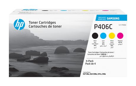 HP CLT-P406C/ELS Druckerpatronen Schwarz, Cyan, Magenta, Gelb f&uuml;r 206,99 Euro