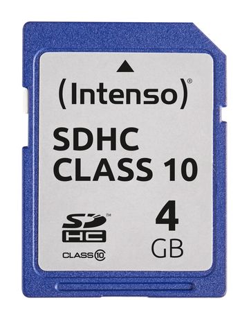 Intenso 3411450 SDHC Speicherkarte 4 GB Klasse 10 f&uuml;r 4,99 Euro