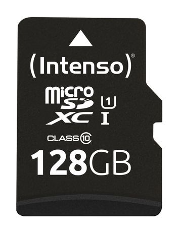 Intenso 3423491 Premium MicroSDXC Speicherkarte 128 GB Class 1 (U1) Klasse 10 f&uuml;r 19,99 Euro