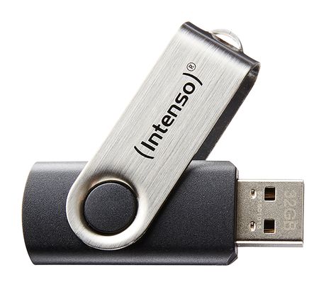 Basic Line USB Typ-A Stick 8 GB  (Schwarz, Silber) 