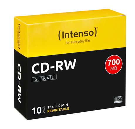 Intenso CD-RW 700MB / 80min, 12x f&uuml;r 9,99 Euro