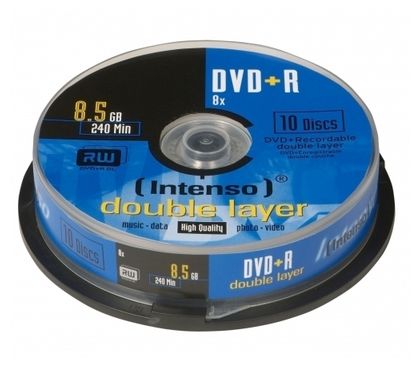 DVD+R Rohlinge Double Layer 8,5GB 10er Spindel 8x 