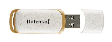 Intenso Green Line USB Typ-A Stick 64 GB  (Beige, Braun) f&uuml;r 12,99 Euro