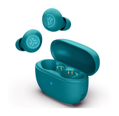 JLab Go Pop ANC In-Ear Bluetooth Kopfhörer Kabellos TWS 7 h Laufzeit IP55  (Türkis) f&uuml;r 29,99 Euro