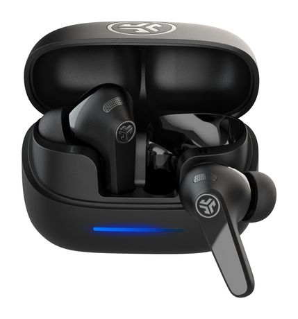 JLab JBuds Pods ANC In-Ear Bluetooth Kopfhörer kabellos 56 h Laufzeit IP55 USB Typ-C  (Schwarz) f&uuml;r 59,11 Euro