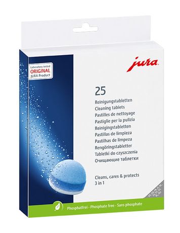 JURA 3-Phasen-Reinigungstabletten f&uuml;r 33,99 Euro