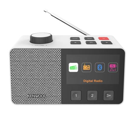 Kenwood CR-M70DAB-W Bluetooth DAB+, FM Radio Tragbar  (Weiß) f&uuml;r 112,99 Euro