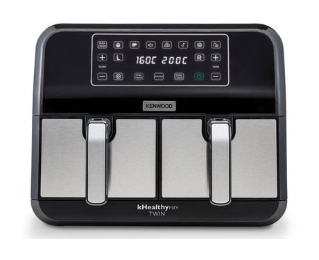 HFM20.000MB kHealthy Twin Airfryer Doppel Heißluftfritteuse 8 l 1700 W  (Schwarz) 