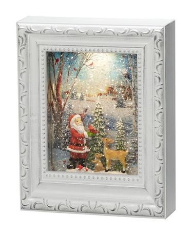 Konstsmide 4275-200 Wasserlaterne Bilderrahmen Weihnachtsmann mit Tieren LED Warmweiß (3000K) Warmweiß Batterie f&uuml;r 36,99 Euro