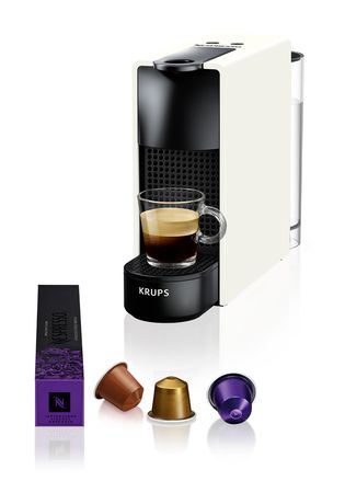 Krups XN1101 Essenza Mini Nespresso Kapselmaschine 19 bar 0,6 l  (Schwarz, Weiß) f&uuml;r 89,00 Euro