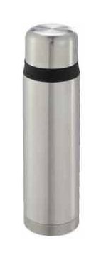 28521 Thermoskanne Coco 1,0l Edelstahl-Look   (Schwarz, Edelstahl) 