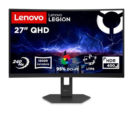 Lenovo Legion 27Q-2c Quad HD Monitor 68,6 cm (27 Zoll) 16:9 6 ms 400 cd/m²  (Schwarz) f&uuml;r 249,00 Euro